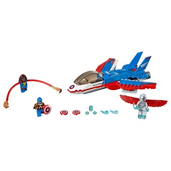 Lego set Super heroes Captain America_ et pursuit LE76076